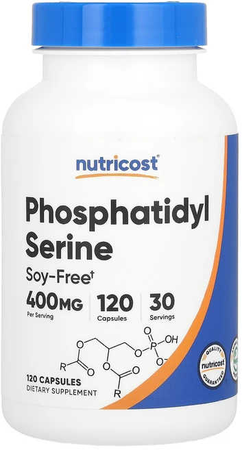 Nutricost 포스파티딜세린 400mg 캡슐 120정(캡슐당 100mg), Nutricost포스파티딜세린400mg캡슐120정캡슐당, 1개, 120정 - 쿠팡