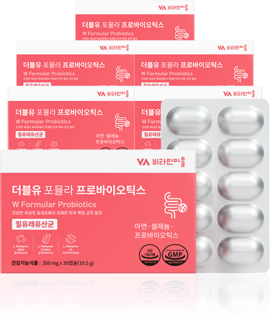 비타민마을 더블유 포뮬라 프로바이오틱스, 30정, 6개