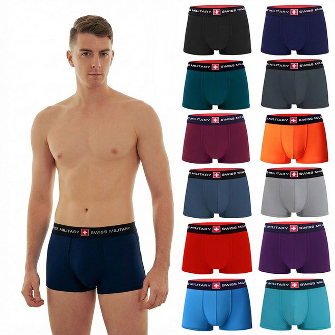 스위스밀리터리 남자팬티 드로즈 12COLOR 세트구성 빅사이즈포함