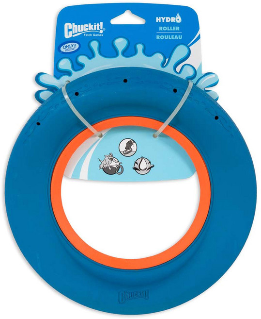 척잇 하이드로 롤러 애견 원반 장난감, Blue, 1개