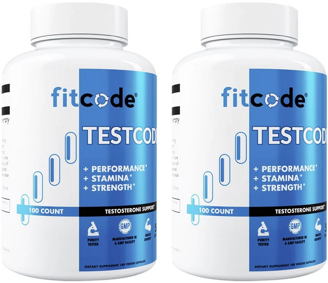 핏코드 테스트코드 테스토스테론 서포트 베지 캡슐, 2개, 100정 - 쿠팡