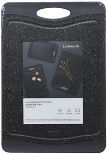 락앤락 항균 블랙 마블 도마 M, 1개