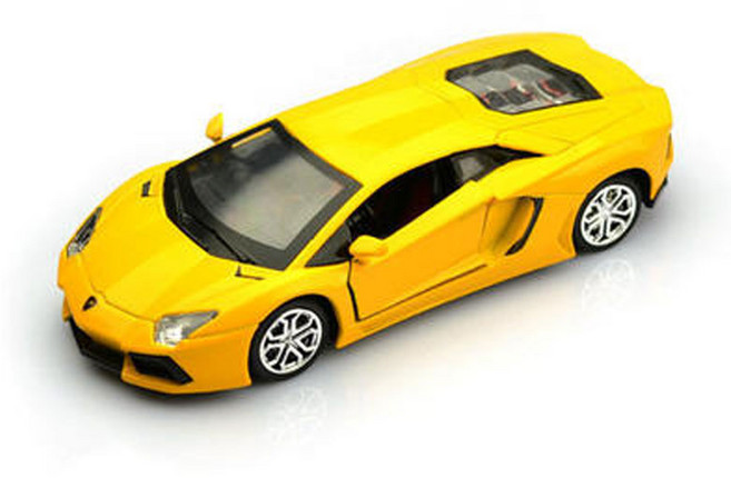 오늘출발 금속소재 정교한 50:1비율 람보르기니LP 700-4 모형자동차 미니카 자동차장식품 자동차피규어, 노랑, 1개