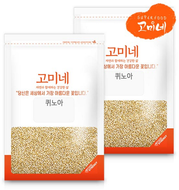 고미네 화이트퀴노아 quinoa 저속노화 잡곡, 500g, 2개