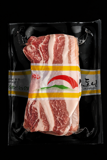 제주양돈농협 제주도니 구이용 흑돼지 삼겹살 냉장, 500g, 1개
