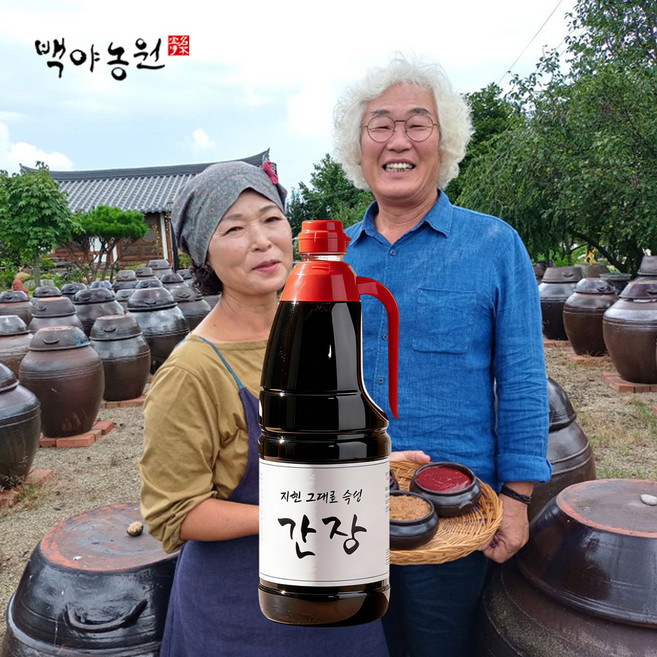 백야농원 전통간장 시골 간장 재래식 간장, 1개, 500ml