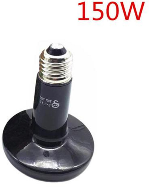 애완 동물 난방 램프 적외선 세라믹 이 열 전구 애완 동물 브로더 닭 파충류 램프 25W 50W 75W 100W 150W 200W E27 220V, [03] 150W