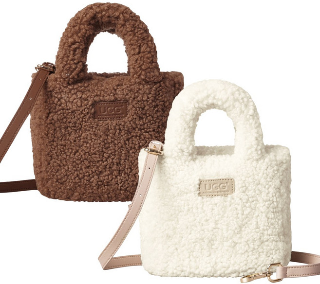 [호주직배송] 에버어그 정품 UGG 양털 부클 시어링 미니 토트백 크로스백 뽀글이 겨울 가방 ASA047