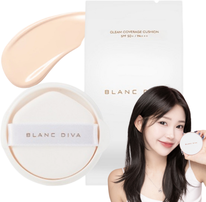 블랑디바 글림 커버리지 쿠션 리필, 17~19호 핑크, 1개