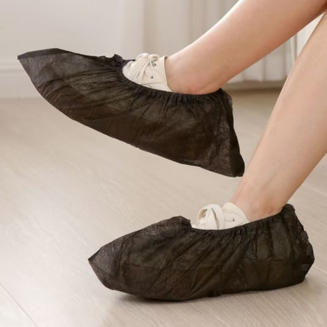 심비오시스 일회용 덧신 부직포 위생 신발 슈 커버 일반형, 100개, 블랙