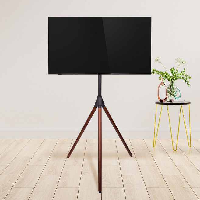 TV 이젤스탠드 이젤거치대 이동형 스위블 기능(32-65형)무타공 LG삼성호환 삼각대ST3E, ST3E