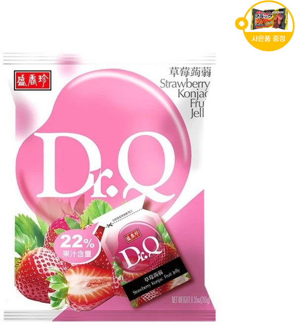 대만 닥터큐 곤약 젤리 딸기 젤리 사은품 추가증정, 1개, 265g