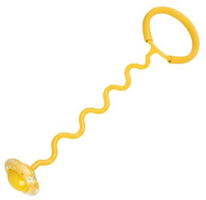 아가플러스 루키 LED 발목 줄넘기, ALL YELLOW, 4개