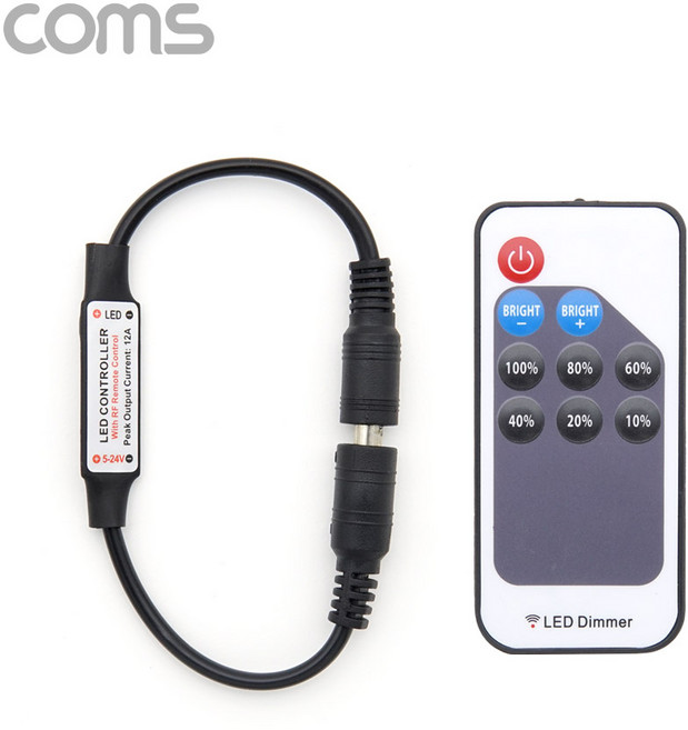 Coms (BD866) Coms LED 컨트롤러(DC 전원) / 리모콘 / Dimmer, 선택없음, mr@;,:> 1