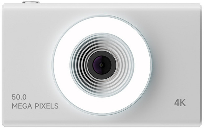 新款學生數碼相機入門級復古老式數碼照相機高清小型便捷式CC, 1個, 白色:1個