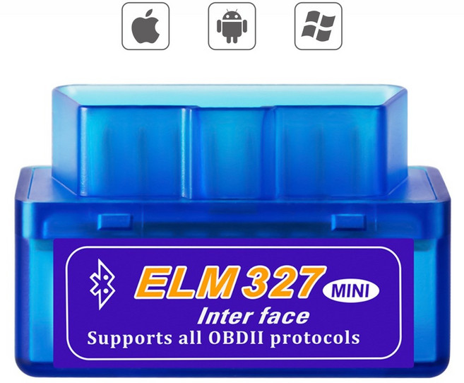 iOS Android 블루투스 인포카 OBD2 스캐너 차량용 진단기 ELM327, 1개, 블루