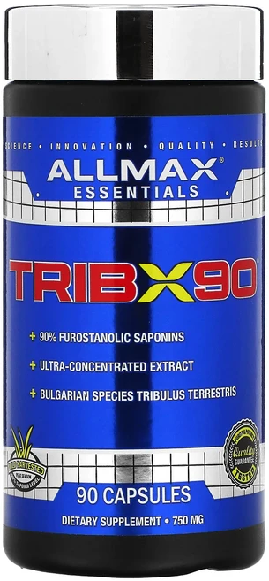 단백질 비타민 철분 마그내슘 칼슘 ALLMAX TribX90® 750mg 캡슐 90정 고루고루섭취해주세요, ALLMAX TribX90 750mg 캡슐 90정, 1개 - 쿠팡