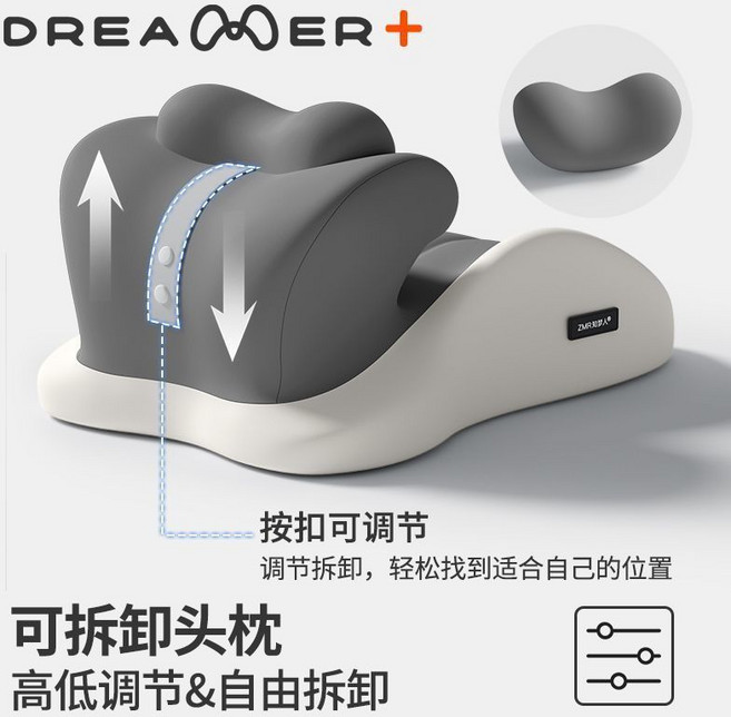 ZMR知B 媽咪/爸媽半躺康復枕 臥室床上防胃反流靜脈曲張墊腿靠背, 升級-帶小枕頭款】工學分區支撐_4