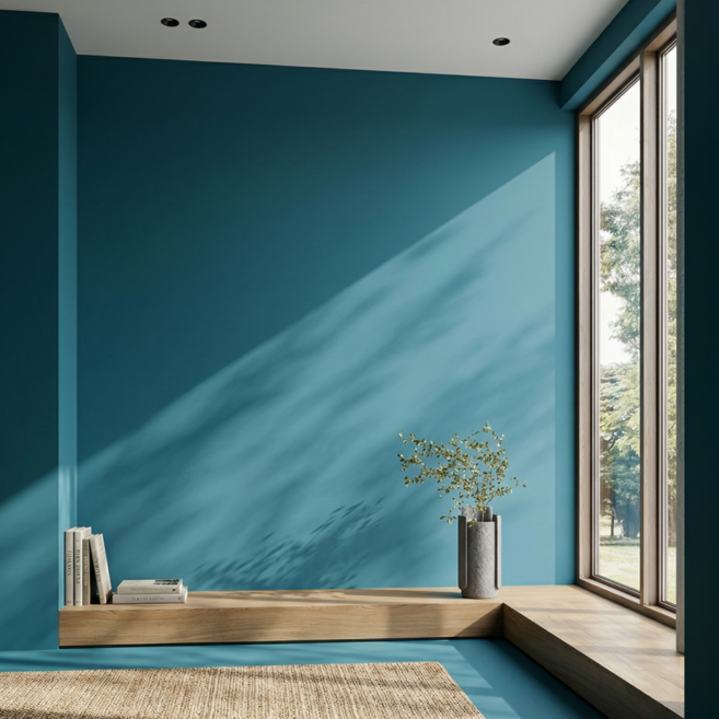 헤인느 붙이는 벽지 시트지 풀없이 셀프 도배 60cm x 10m, 딥블루그린