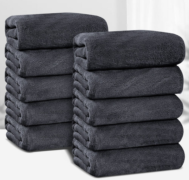 연화삼월 호텔 고급 수건 80수 호텔수건 답례품 수건 타올 타월 페이스타올, 10개, 다크그레이