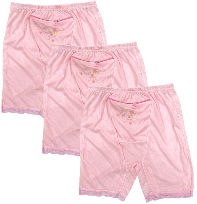 이너라인 할머니 지퍼 속바지 정말 편한 면 시지브 3매