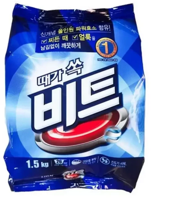 빨래 세탁 분말 가루 세제 옷 찌든때 제거 일반용 드럼 리필용, 1개