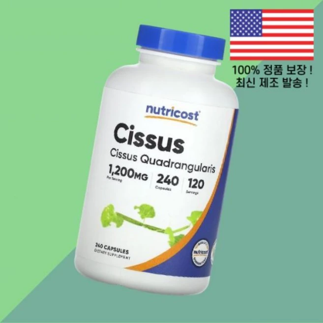 뉴트리코스트 시서스 240캡슐 600mg Nutricost Cissus 240 Capsules per Capsule - 쿠팡
