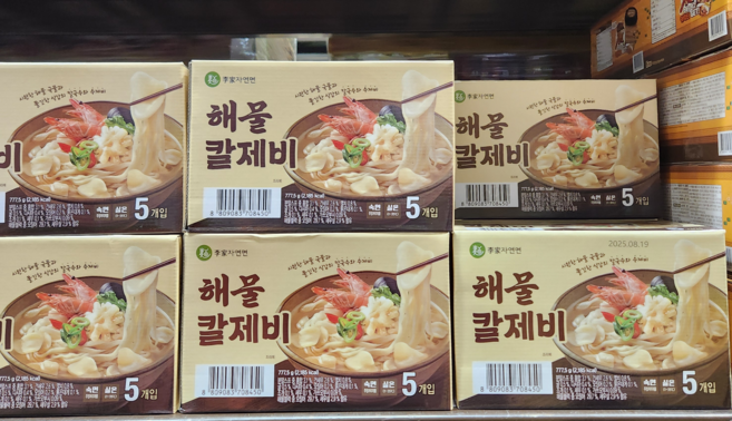 이가자연면 해물칼제비 155.5g, 3개