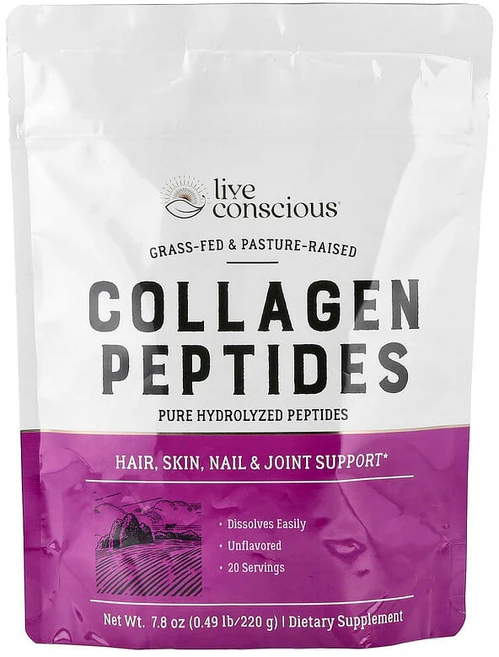 Live Conscious 콜라겐 펩타이드 무맛 220g(7.8oz) LVS-27337, 1개, 220g - 쿠팡
