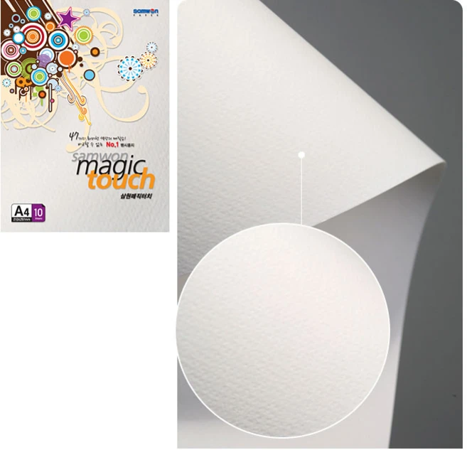 삼원특수지 매직터치 복사용지 M02 백색 180g, 100매, A4 - 쿠팡