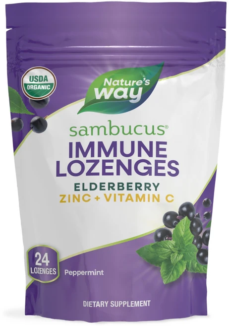 네이쳐스웨이 삼부커스 아연 페퍼민트 로젠지 글루텐 프리, 24개입, 1개, 24정 - 쿠팡