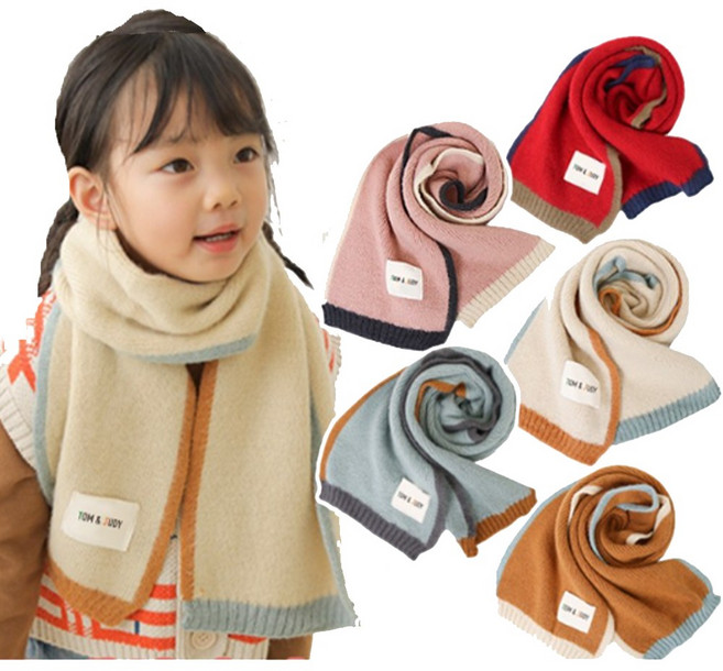 아동 KS 인증 겨울 포근한 니트 유치원 유아 어린이집 초등학생 머플러 어린이 탐앤주디 목도리