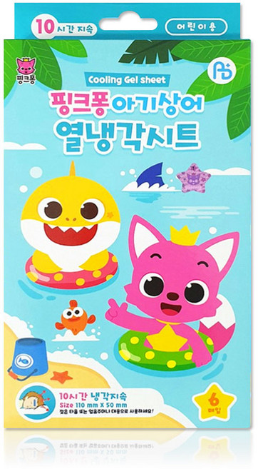 해호 핑크퐁 열냉각시트 6매입, 5개