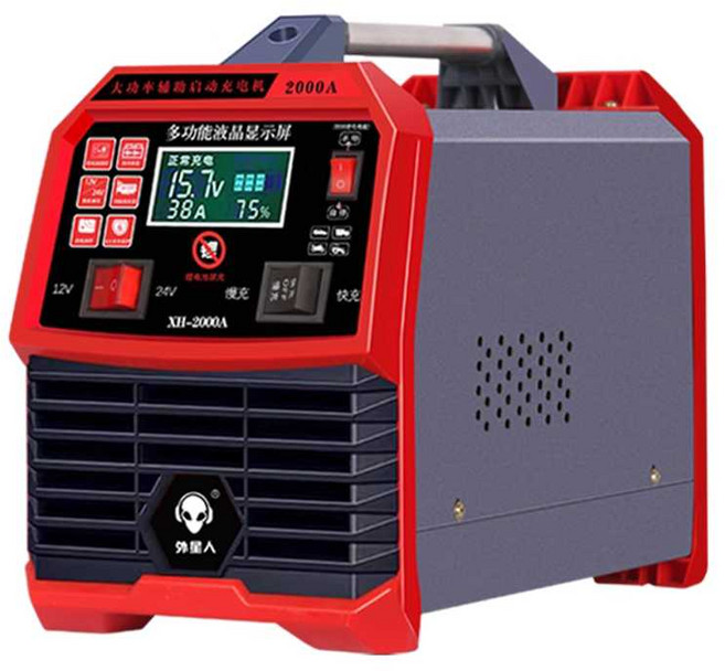 배터리 재생기 밧데리 점프기 휴대용 대형 고출력 충전기 충전 복원기 오토바이 복원, 1개, 2000A