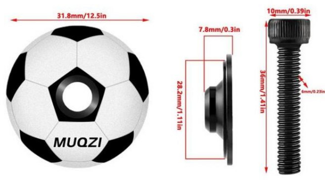 자전거 헤드업 신제품 스템 캡 탑 캡 알루미늄 헤드셋 맞춤형 커버 스템 MTB BMX 로드 바이크용 1.13 인치, A, 1개