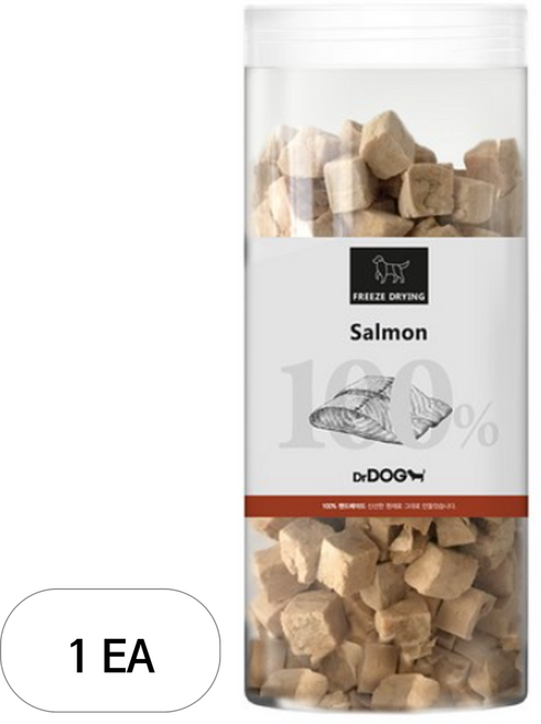 닥터독 반려동물 동결건조 트릿, 연어, 140g, 1개