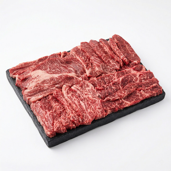 프리미엄 와규 한상 모듬 500g 치마살 꽃살, 1개