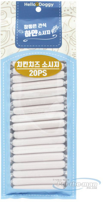 참좋은간식 강아지 하얀 소세지 치킨 치즈 9g 20개입