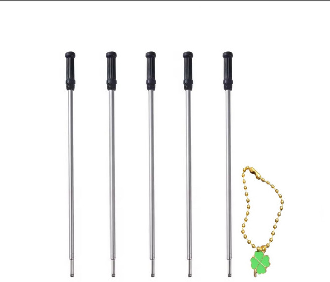 크로스볼펜 규격 고급볼펜리필심 (크로스볼펜 피에르가르뎅볼펜 등), 5개, 블랙