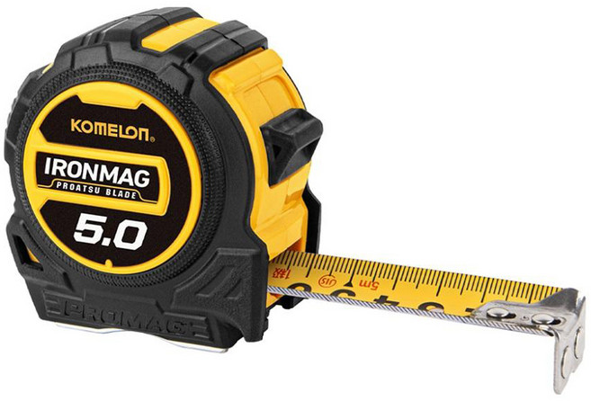 코메론 아이언맥 자동 줄자 5m x 25mm KMC-83PMT, 1개