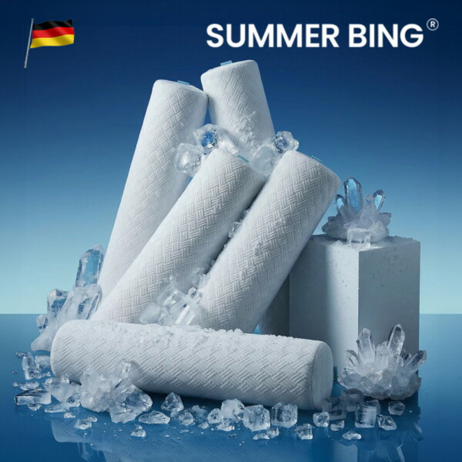 [더코이즈] 프리미엄 천연라텍스 바디필로우 죽부인 냉감 여름 아이스 쿨링 긴베개 롱쿠션, 커버선택:화이트