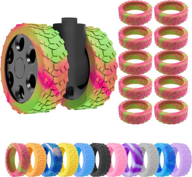 5세대 캐리어 바퀴 커버 10P 실리콘 미끄럼방지 소음 방지