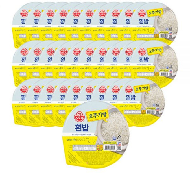 [오뚜기밥 18개+18개] 흰밥/발아현미/발아흑미/오곡/찰현미/고슬고슬된밥/찰기가득진밥/부드러운현미잡곡밥/찰진흑미잡곡밥/수향미밥/가뿐한끼현미밥, 수향미 흰밥 210g 18개, 찰기가득진밥 210g 18개