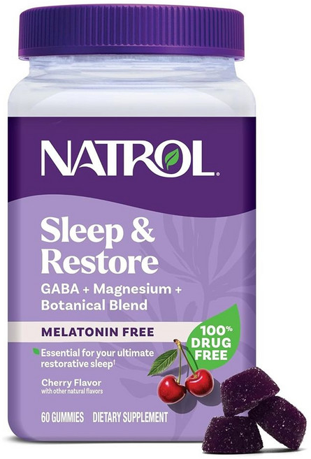 나트롤 멜라토닌 무함유 미국 슬립 리스토어 60구미, 1