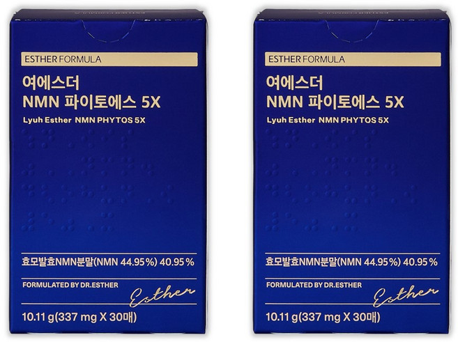 에스더포뮬러 여에스더 NMN 파이토에스 5X 효모 필름 30p, 10.11g, 2박스