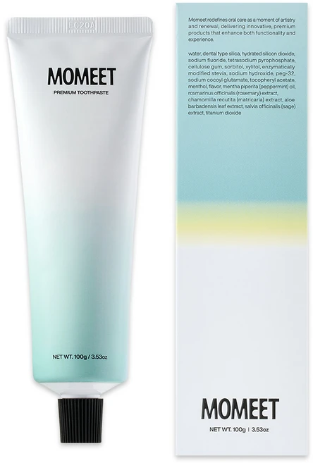 모밋 미백 치약 화이트닝 불소 천연 계면활성제, 100g, 1개 - 쿠팡