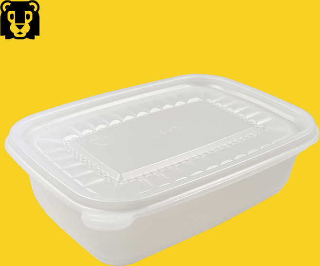 체인컴퍼니 밀폐 사각 죽용기 중 750ml 뚜껑포함, 50개, 1세트