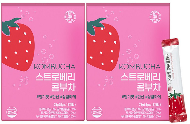 힐스랩 콤부차 스트로베리, 5g, 15개입, 2개