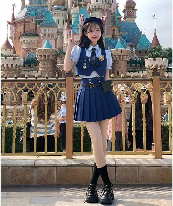 할로윈의상 주토피아 주디 토끼 경찰관 코스튬 코스프레의상