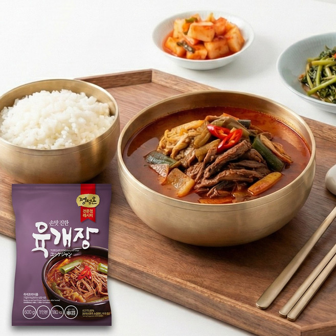 초원식품 정성온 육개장 냉동 간편조리, 600g, 1개